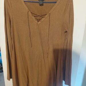 Rue21 Brown Long Sleeve Dress